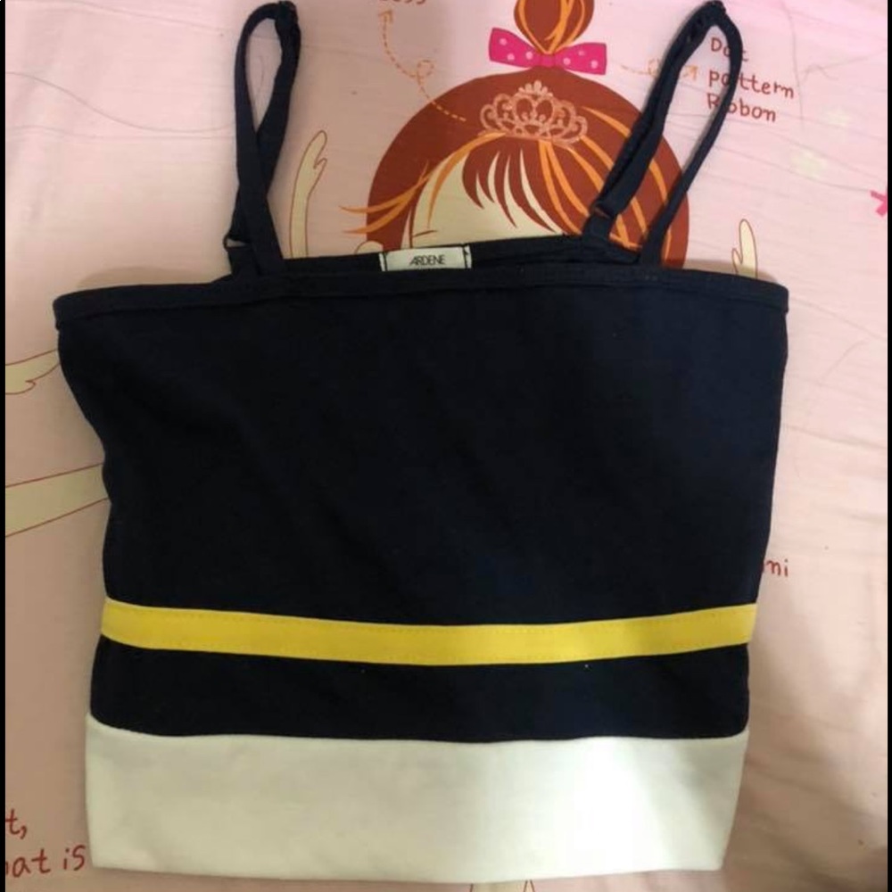 Ardene Color Block Crop Tank Top